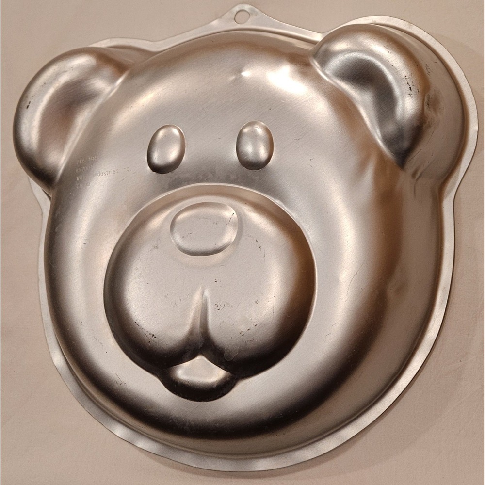 Wilton Animal Crackers Bear Cake Pan 2105-4945 Aluminum Vintage‎ Baking Mold